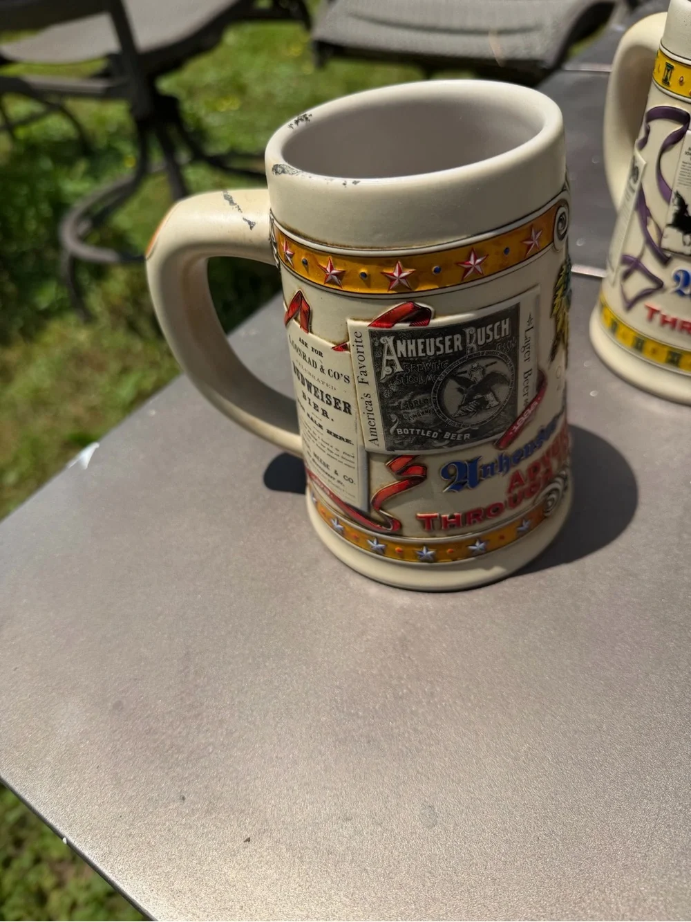 Bundle Of 5 Anheuser-Busch Advertising Through The Decades Stein Mug